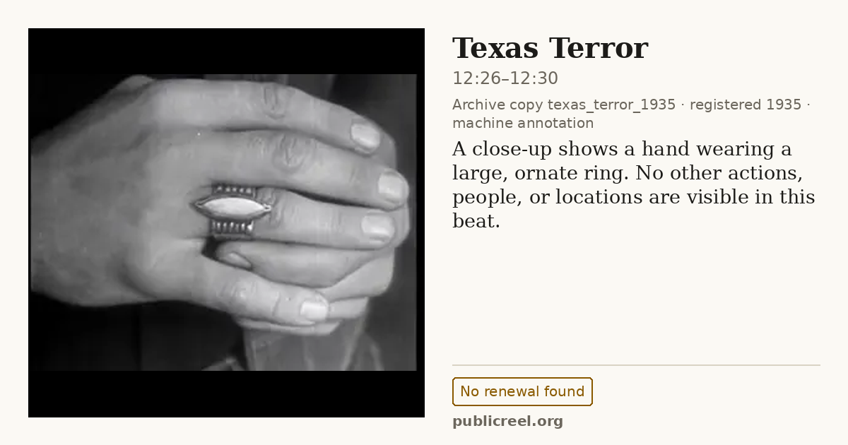 Frame from TEXAS TERROR (1935) at 12:28 (passage 12:26–12:30); US record: No renewal found