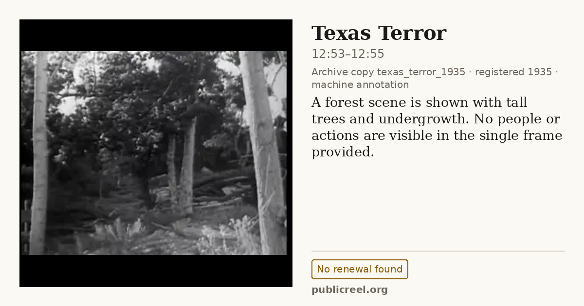 Frame from TEXAS TERROR (1935) at 12:54 (passage 12:53–12:55); US record: No renewal found