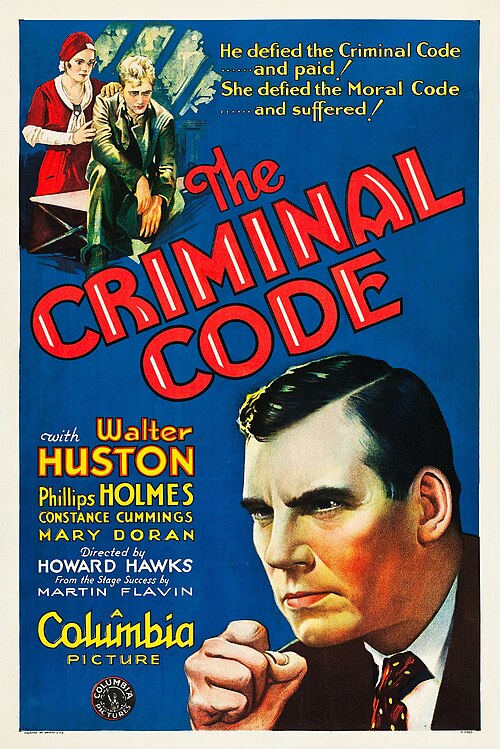 Poster for The Criminal Code