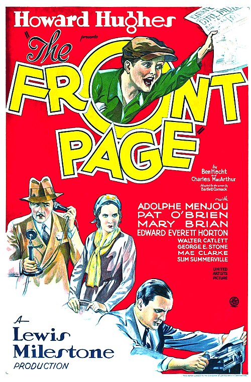 Poster for The Front Page